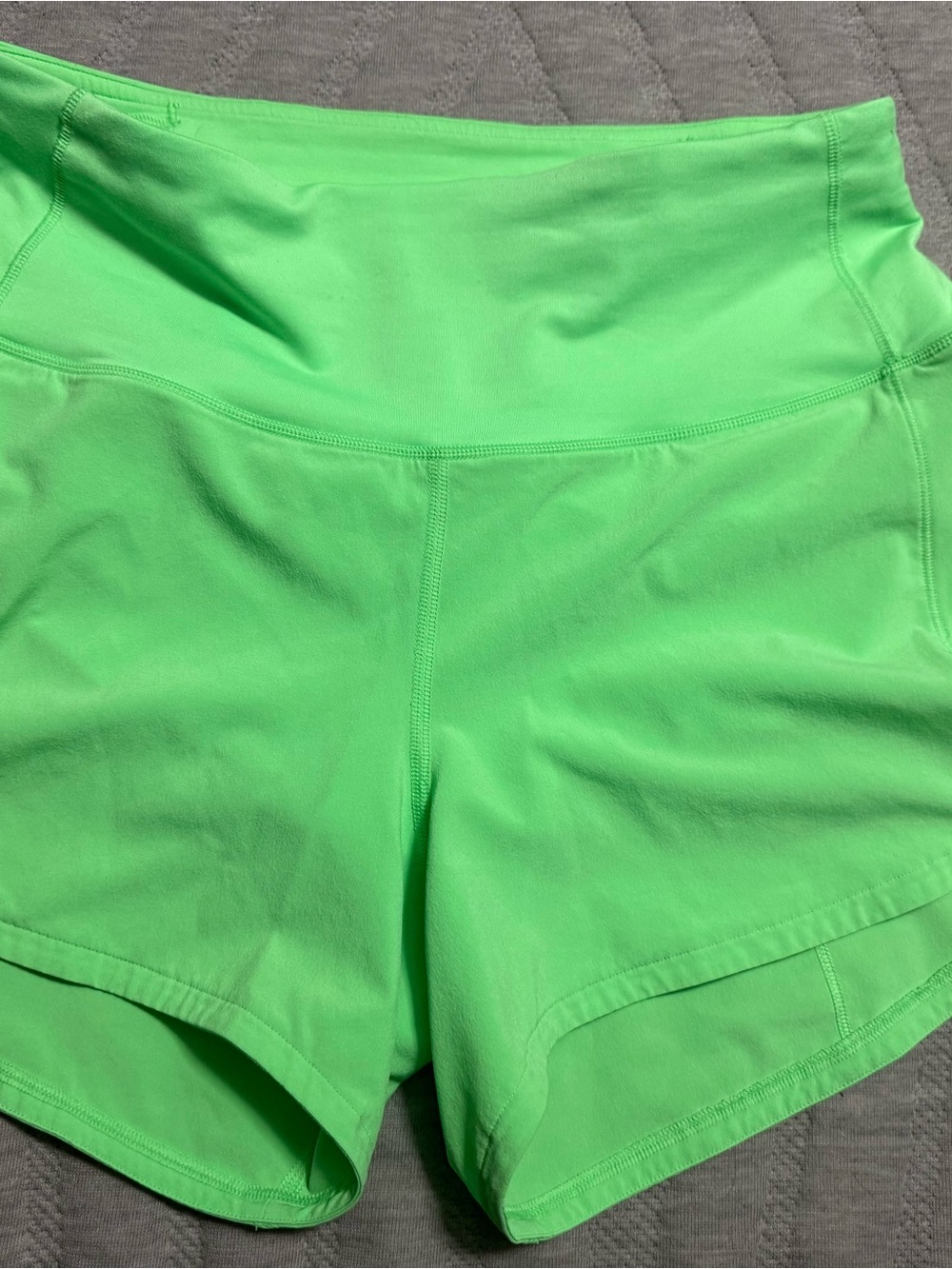 lululemon athletica Neon Green High-Rise Athletic Shorts
